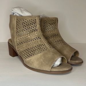 Torrid Perforated Cutout Bootie Taupe